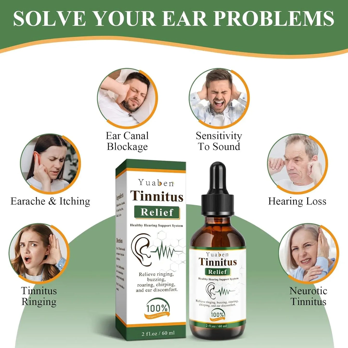 Yuaben Tinnitus Relief Drops