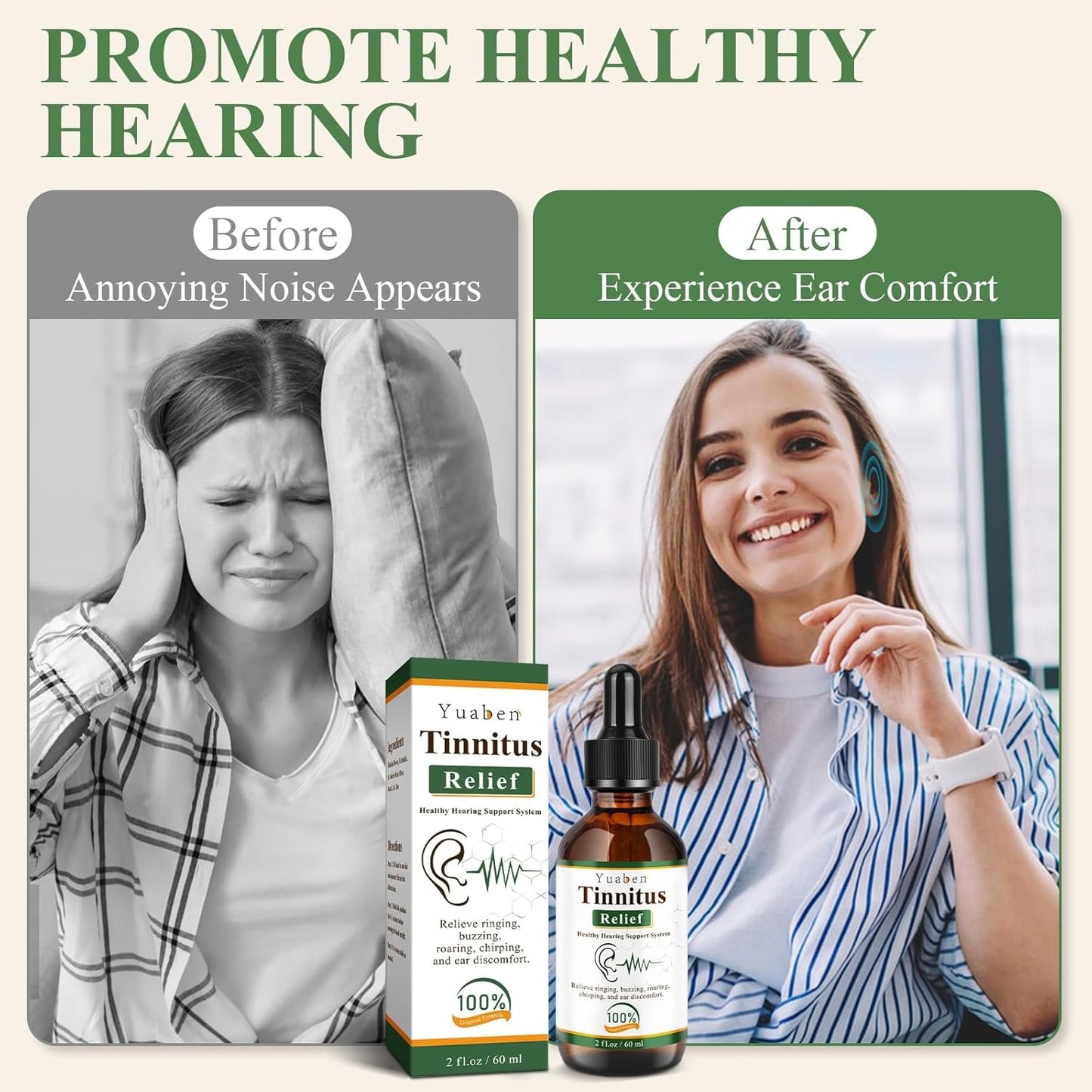 Yuaben Tinnitus Relief Drops